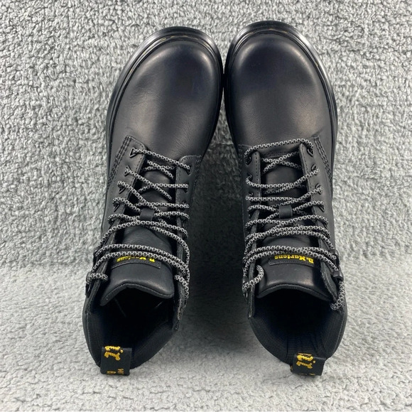 NEW DR. MARTENS Tarik Wyoming Boots Black Unisex Lace-Up Ankle Womens 7 Mens 6 - Picture 7 of 15